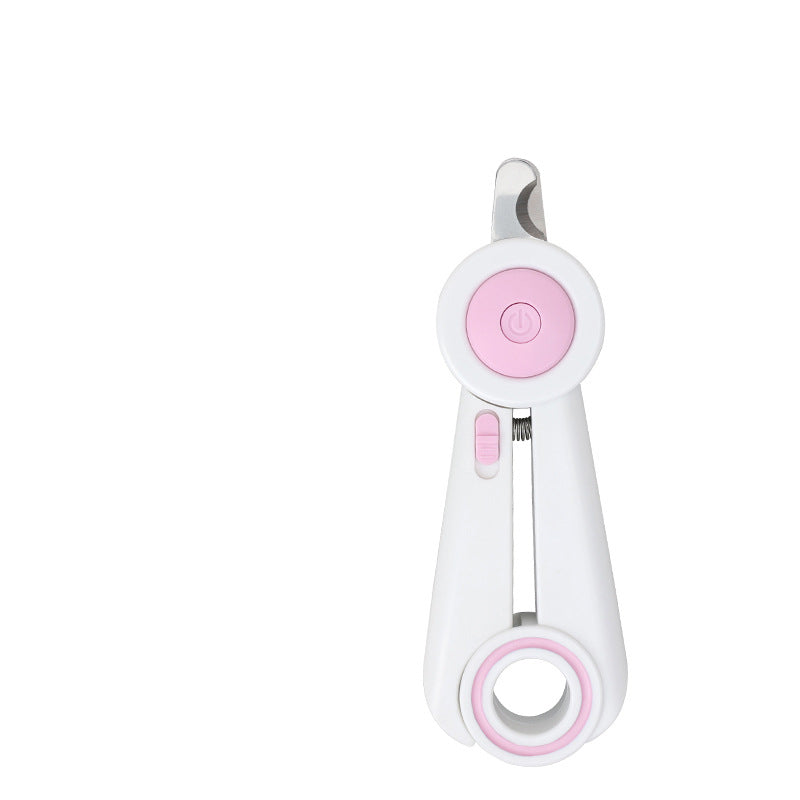Pet Nail Clippers And Grinder With LED Light Safety Design