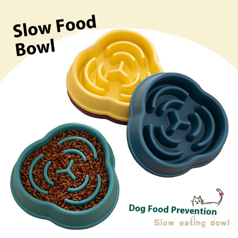 Pet Slow Feeding Anti Choke Anti Skid Bowl