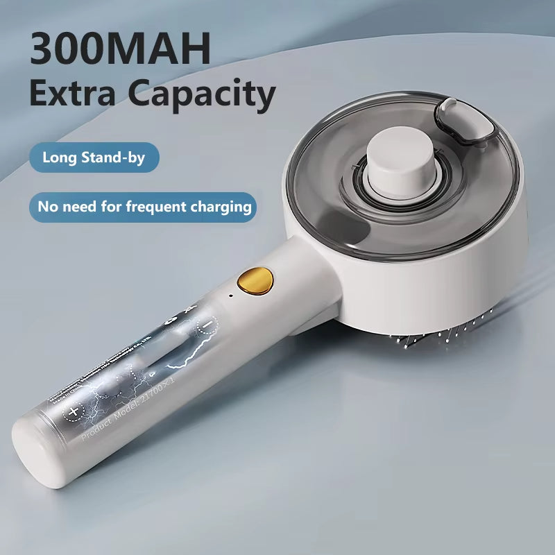 Electric Pet Steam Grooming Brush With Spray And Massage Tool