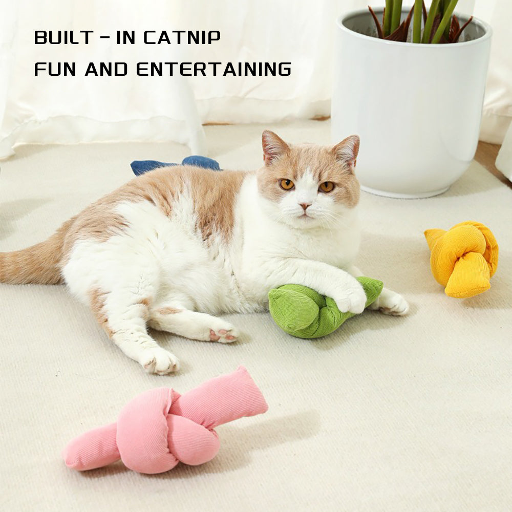 Pet Cotton Rope Knot Tug Chew Interactive Toy