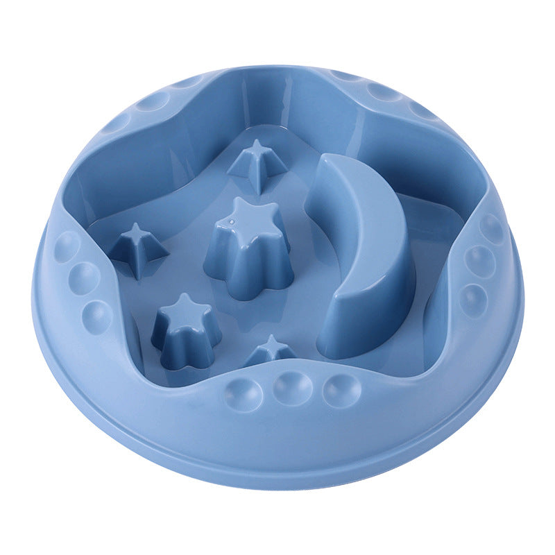 Moon Star Wings Pet Slow Feeding Bowl Large Capacity Food And Water Dish